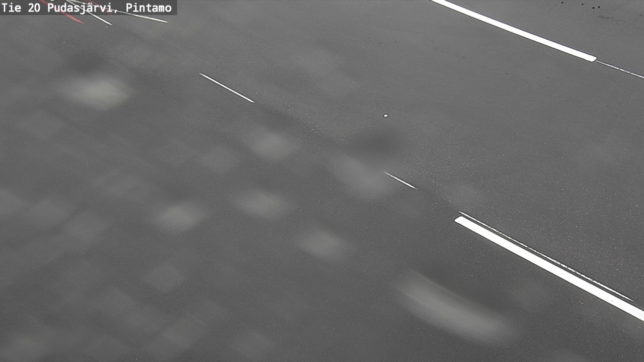 Weather Camera Image Road 20 Pudasjärvi, Pintamo, Pudasjärvi, Pohjois-Pohjanmaa