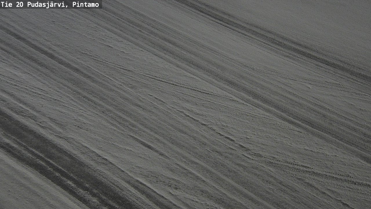 Weather Camera Image Väg 20 Pudasjärvi, Pintamo, Pudasjärvi, Pohjois-Pohjanmaa