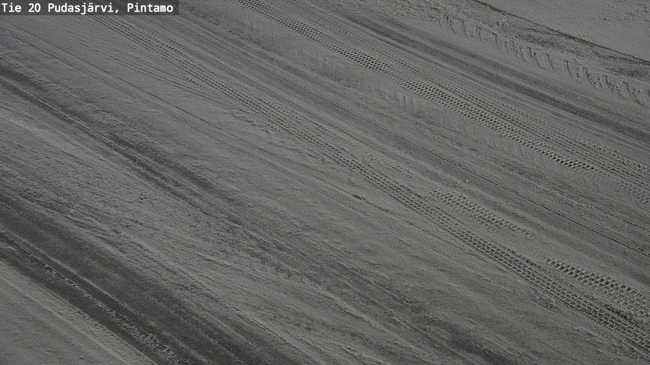 Weather Camera Image Väg 20 Pudasjärvi, Pintamo, Pudasjärvi, Pohjois-Pohjanmaa