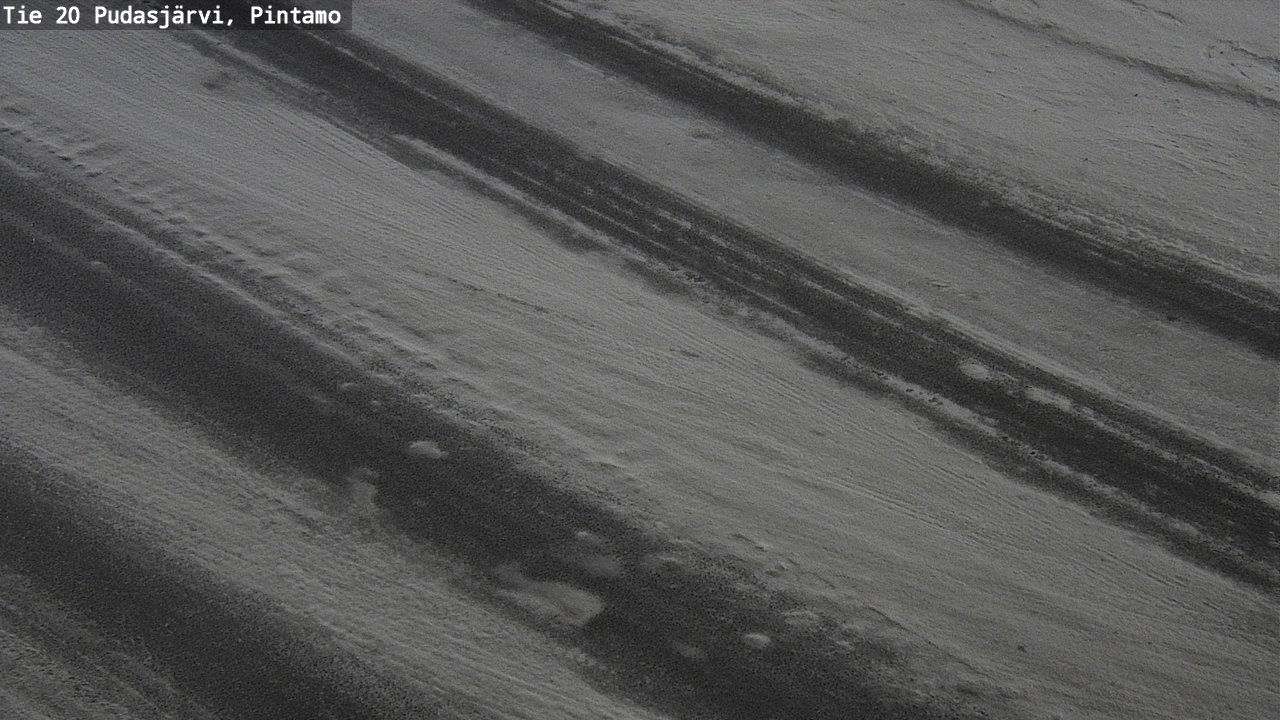 Weather Camera Image Road 20 Pudasjärvi, Pintamo, Pudasjärvi, Pohjois-Pohjanmaa