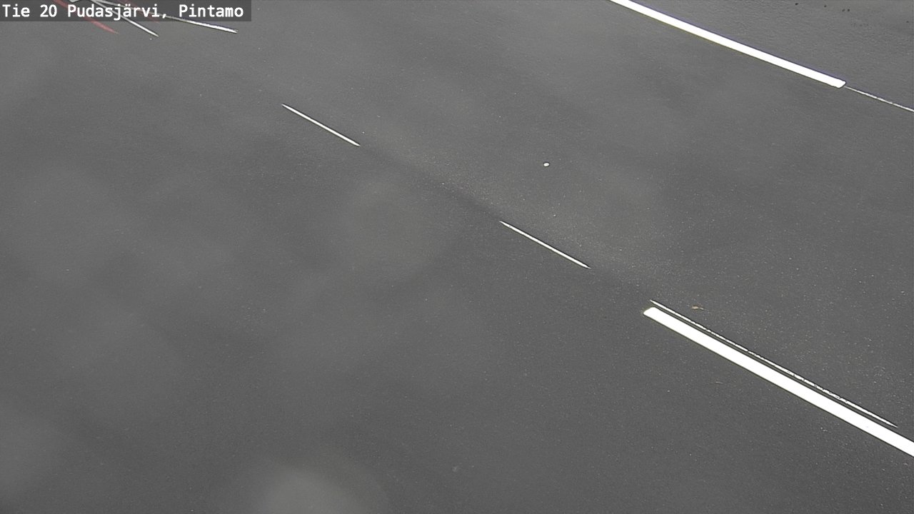 Weather Camera Image Väg 20 Pudasjärvi, Pintamo, Pudasjärvi, Pohjois-Pohjanmaa