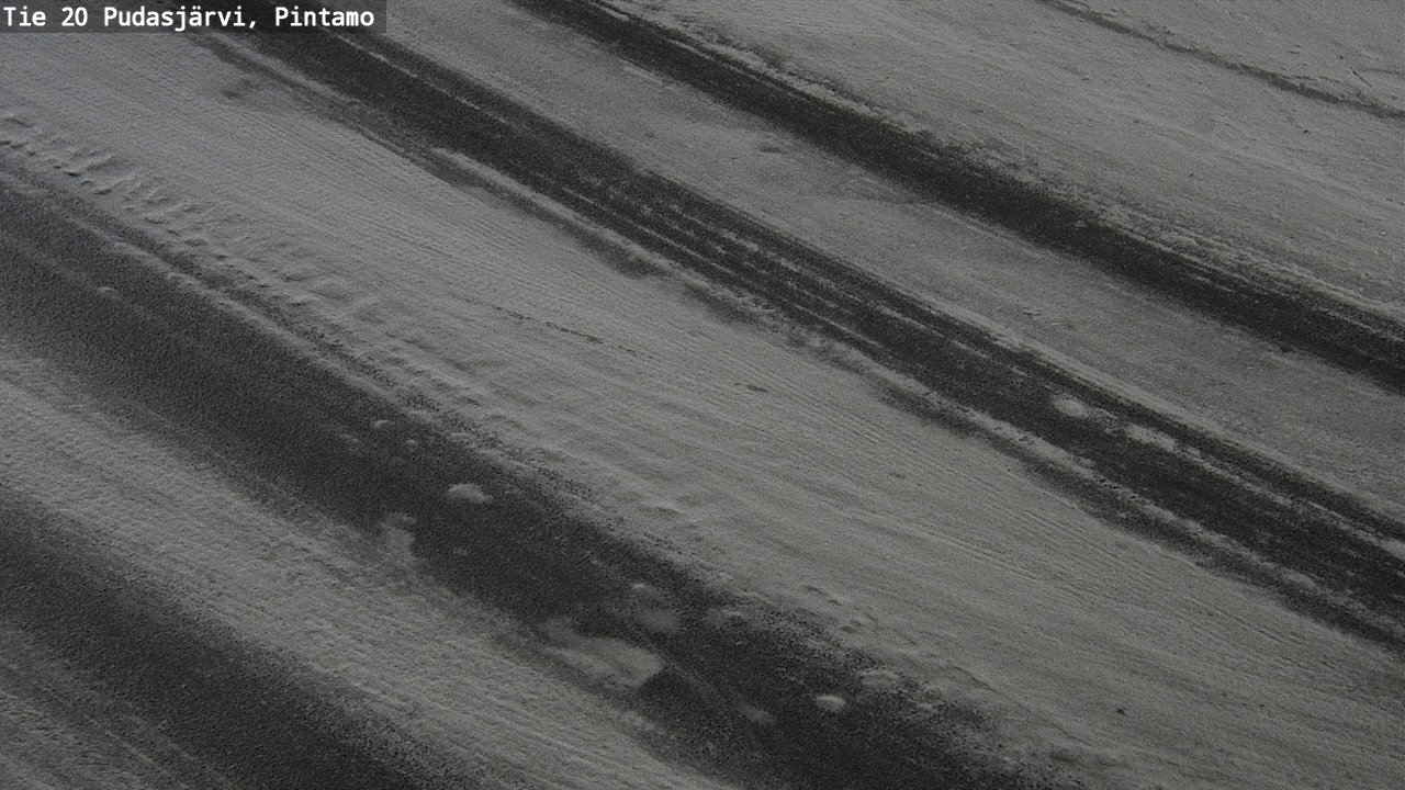 Weather Camera Image Road 20 Pudasjärvi, Pintamo, Pudasjärvi, Pohjois-Pohjanmaa