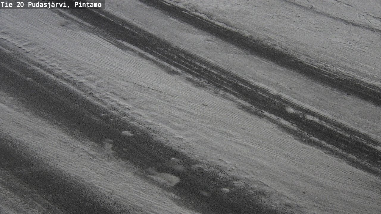 Weather Camera Image Road 20 Pudasjärvi, Pintamo, Pudasjärvi, Pohjois-Pohjanmaa
