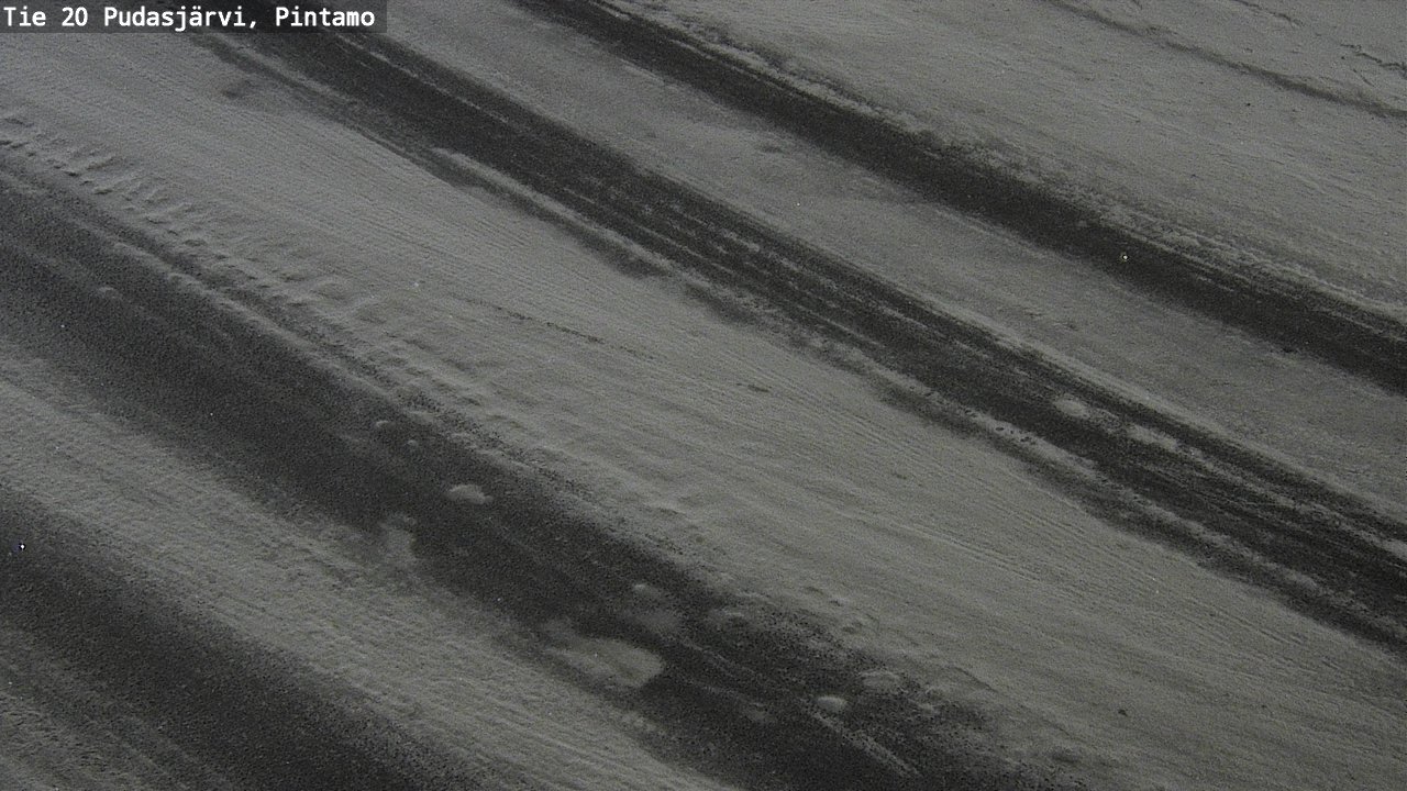 Weather Camera Image Road 20 Pudasjärvi, Pintamo, Pudasjärvi, Pohjois-Pohjanmaa