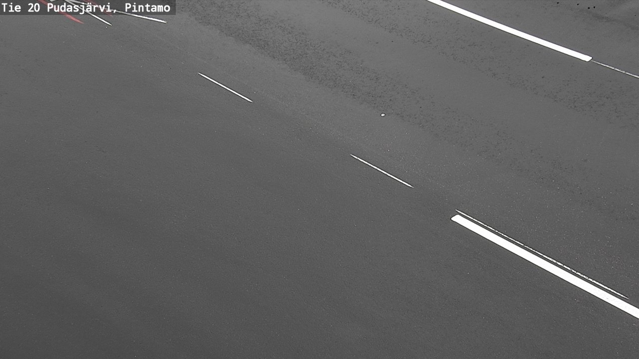 Weather Camera Image Road 20 Pudasjärvi, Pintamo, Pudasjärvi, Pohjois-Pohjanmaa