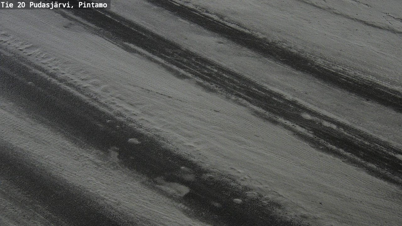 Weather Camera Image Road 20 Pudasjärvi, Pintamo, Pudasjärvi, Pohjois-Pohjanmaa