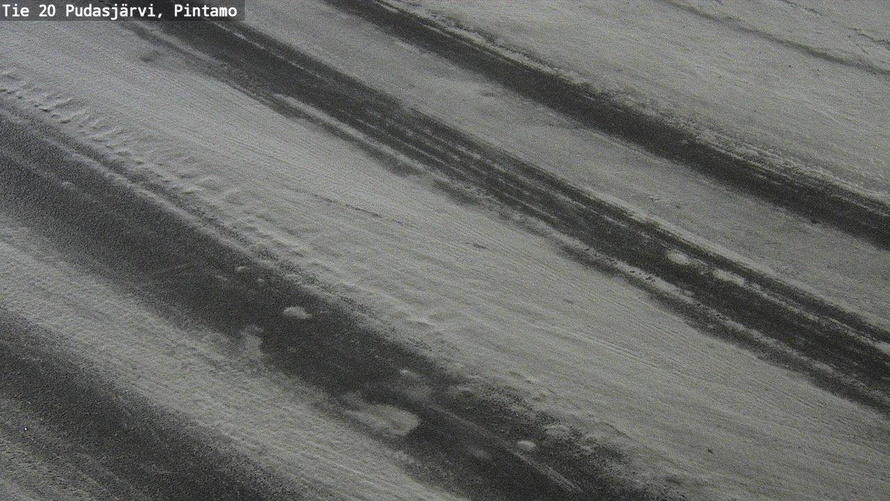 Weather Camera Image Road 20 Pudasjärvi, Pintamo, Pudasjärvi, Pohjois-Pohjanmaa