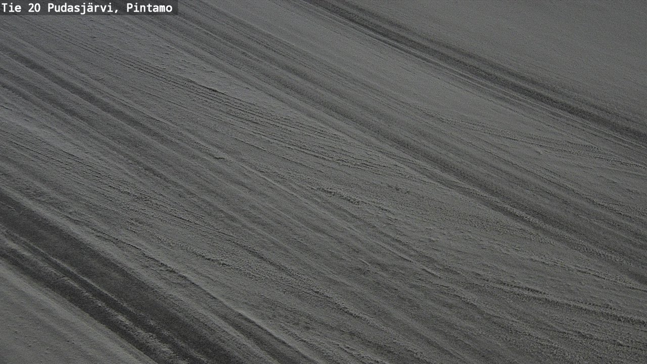 Weather Camera Image Väg 20 Pudasjärvi, Pintamo, Pudasjärvi, Pohjois-Pohjanmaa