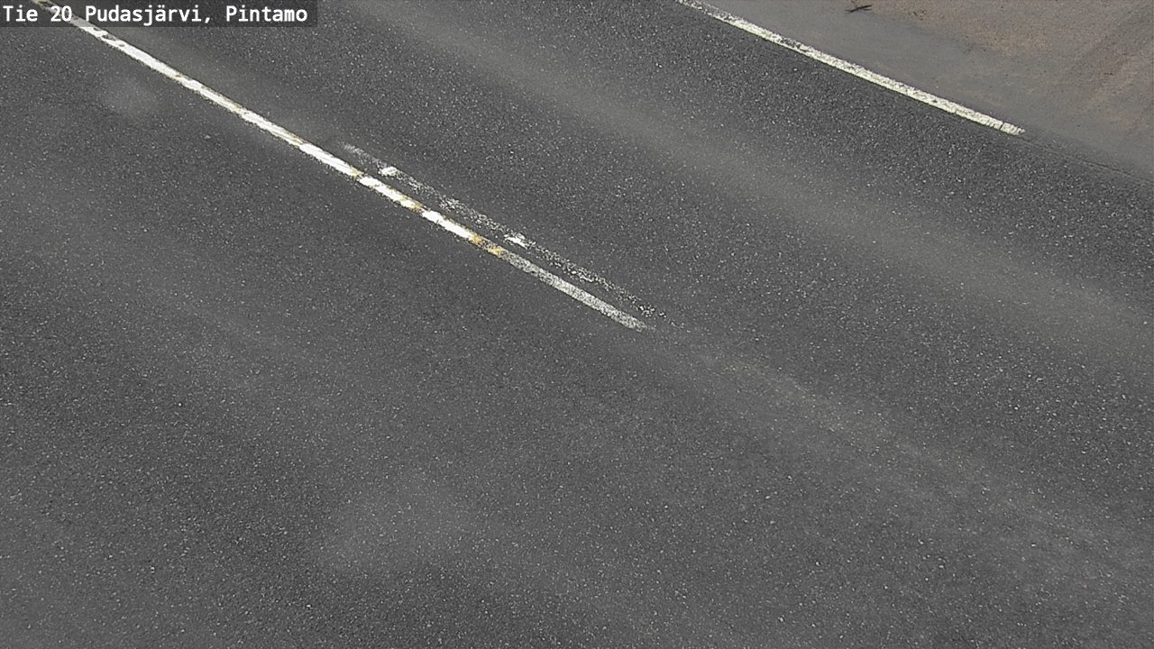 Weather Camera Image Väg 20 Pudasjärvi, Pintamo, Pudasjärvi, Pohjois-Pohjanmaa