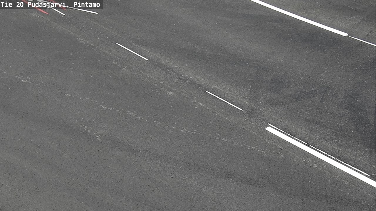 Weather Camera Image Road 20 Pudasjärvi, Pintamo, Pudasjärvi, Pohjois-Pohjanmaa