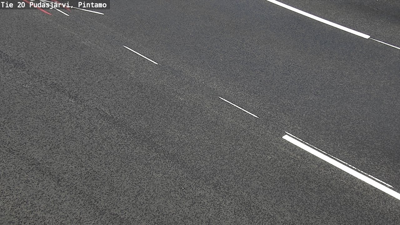 Weather Camera Image Väg 20 Pudasjärvi, Pintamo, Pudasjärvi, Pohjois-Pohjanmaa