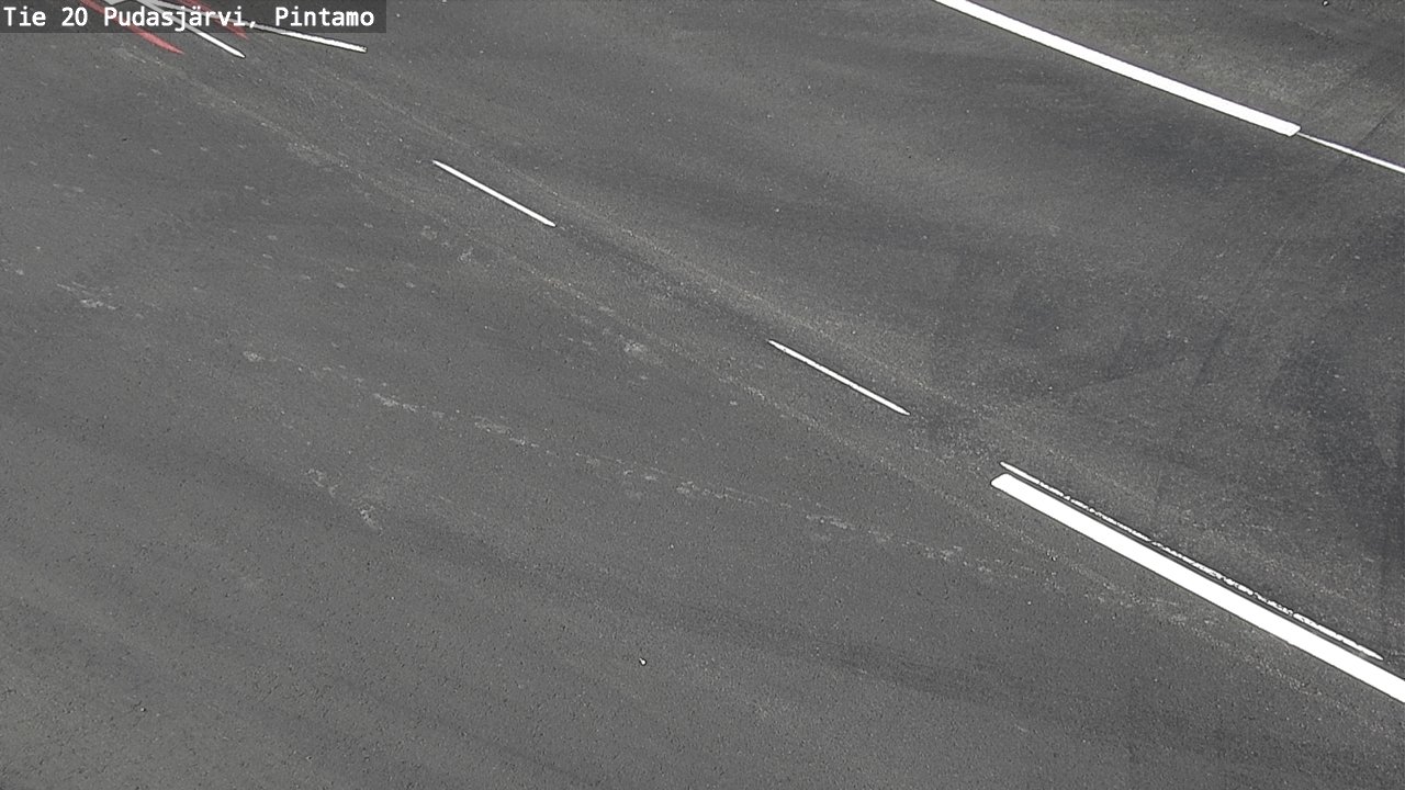 Weather Camera Image Road 20 Pudasjärvi, Pintamo, Pudasjärvi, Pohjois-Pohjanmaa