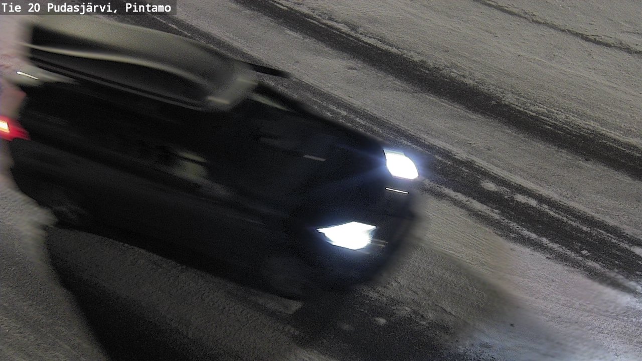 Weather Camera Image Road 20 Pudasjärvi, Pintamo, Pudasjärvi, Pohjois-Pohjanmaa