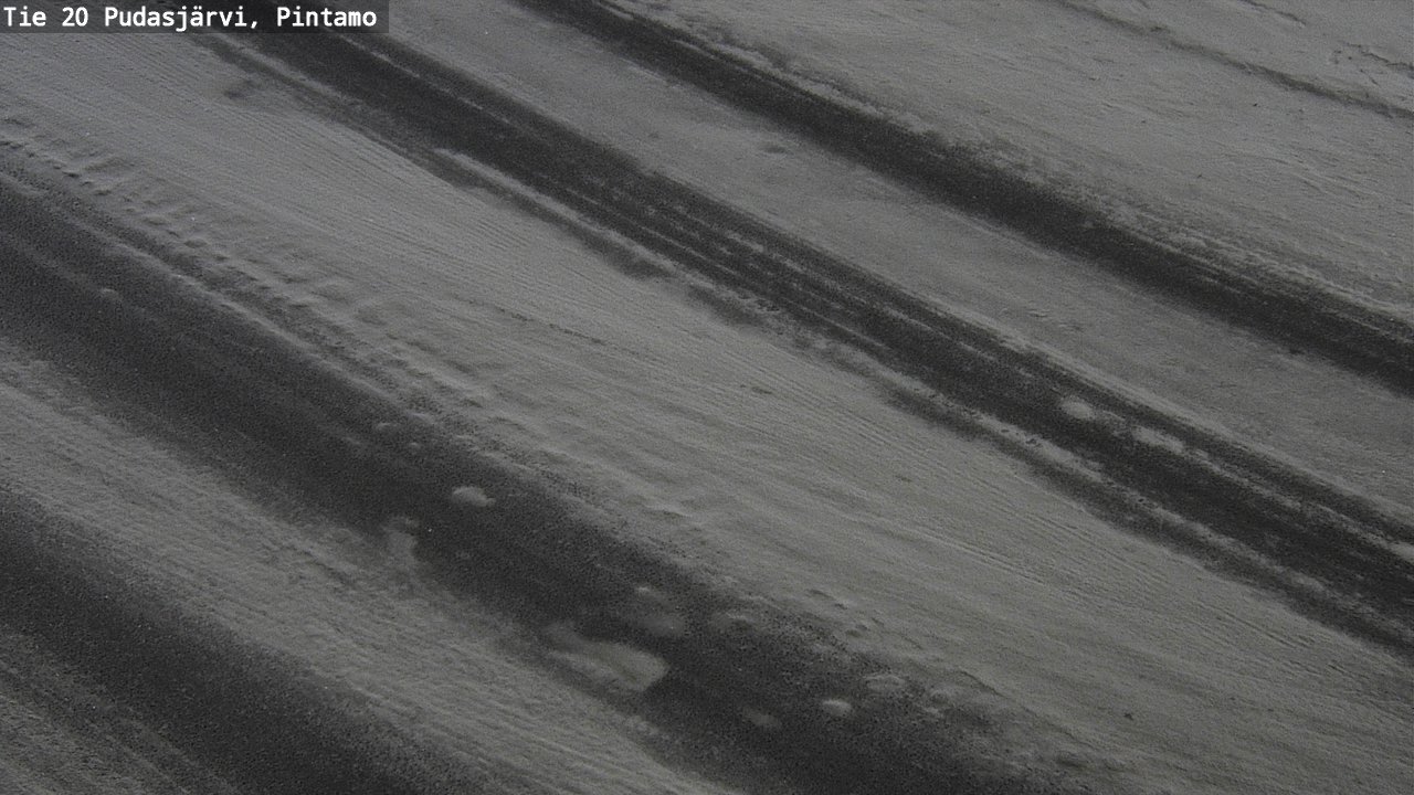 Weather Camera Image Road 20 Pudasjärvi, Pintamo, Pudasjärvi, Pohjois-Pohjanmaa
