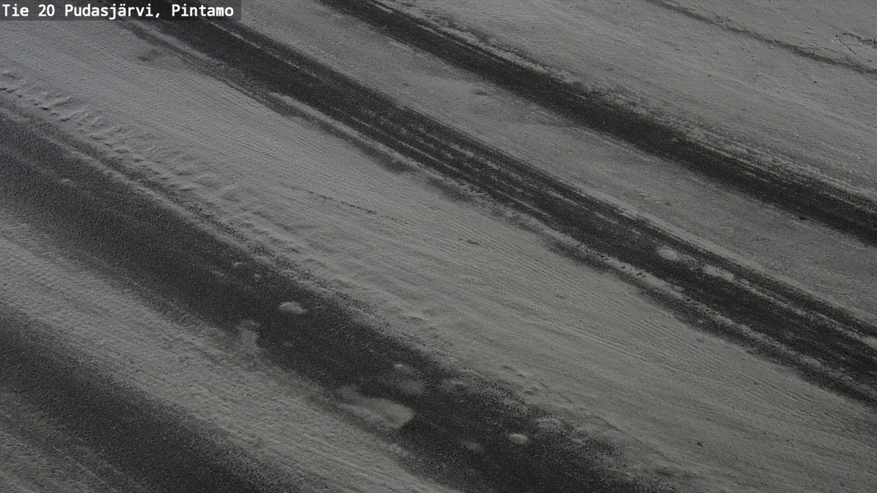 Weather Camera Image Road 20 Pudasjärvi, Pintamo, Pudasjärvi, Pohjois-Pohjanmaa