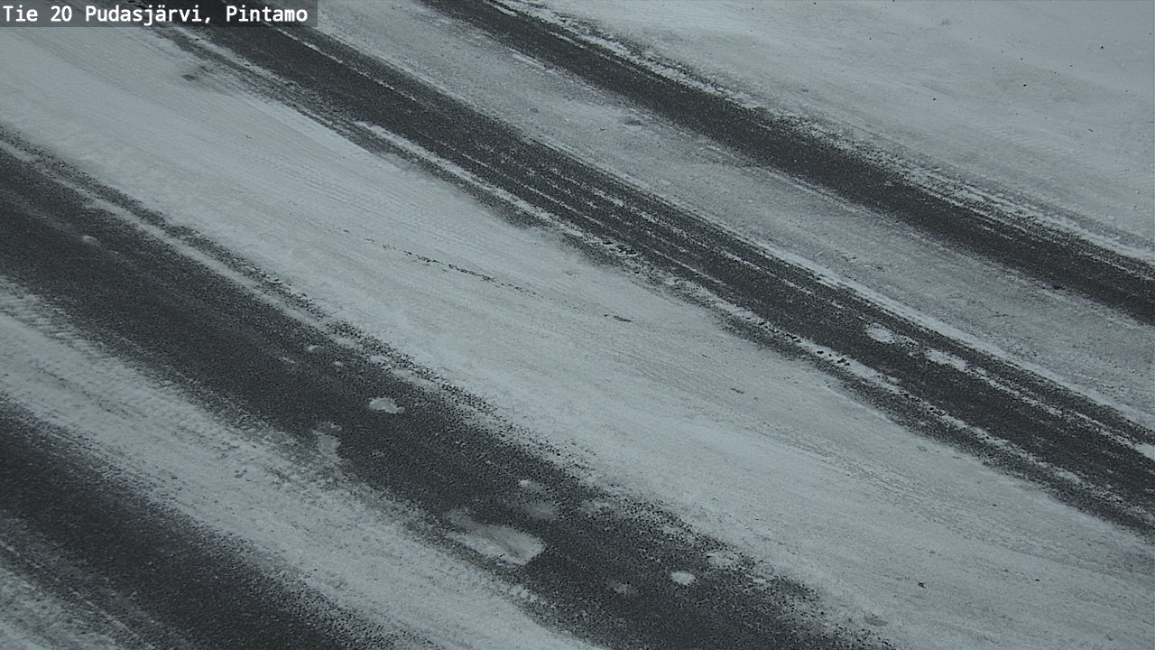 Weather Camera Image Road 20 Pudasjärvi, Pintamo, Pudasjärvi, Pohjois-Pohjanmaa