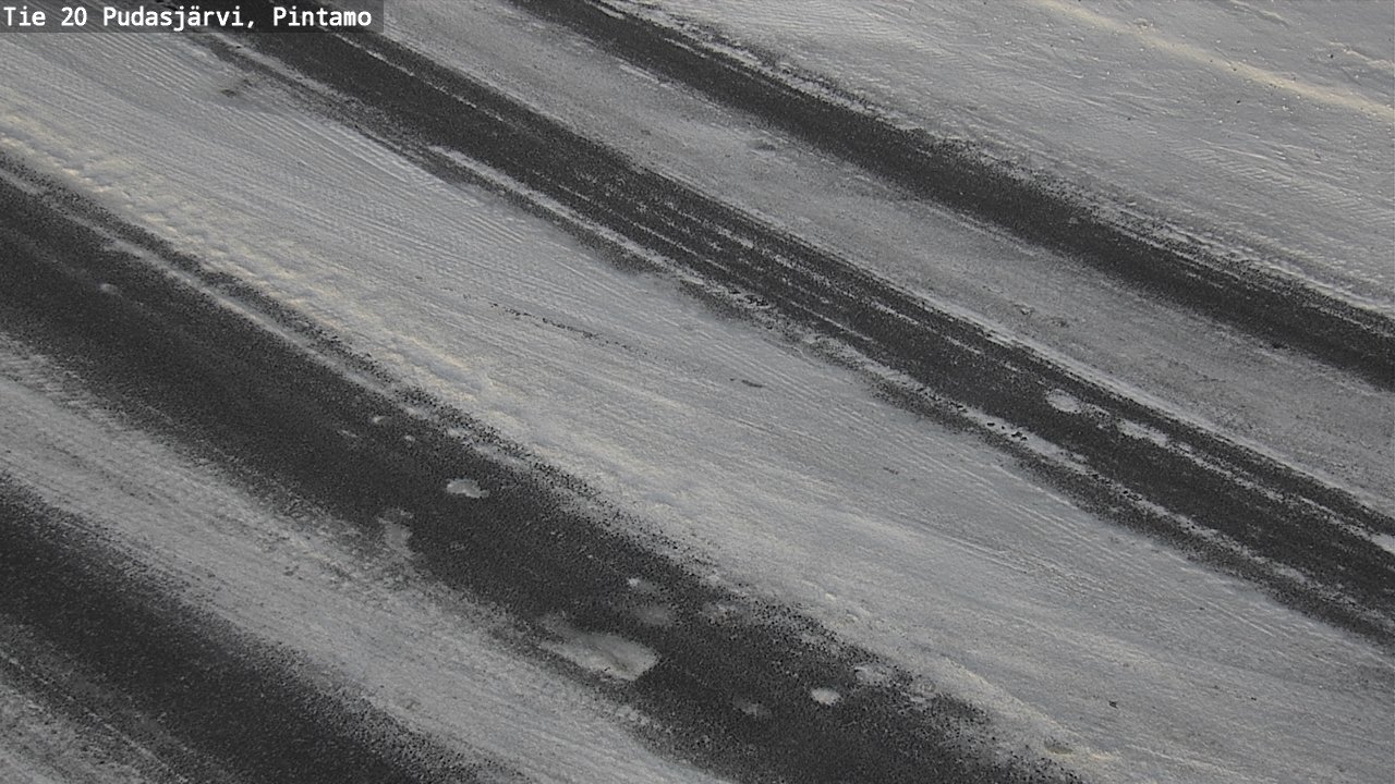Weather Camera Image Road 20 Pudasjärvi, Pintamo, Pudasjärvi, Pohjois-Pohjanmaa