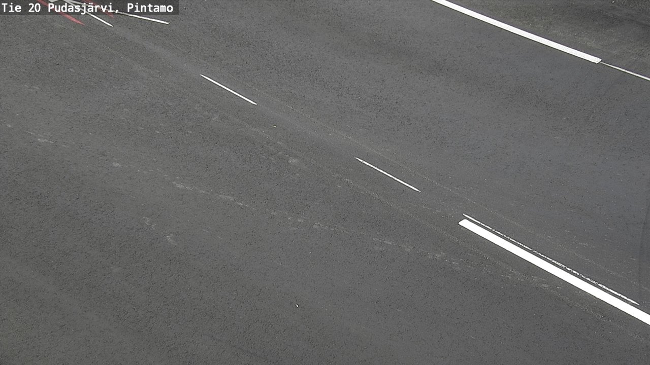 Weather Camera Image Väg 20 Pudasjärvi, Pintamo, Pudasjärvi, Pohjois-Pohjanmaa