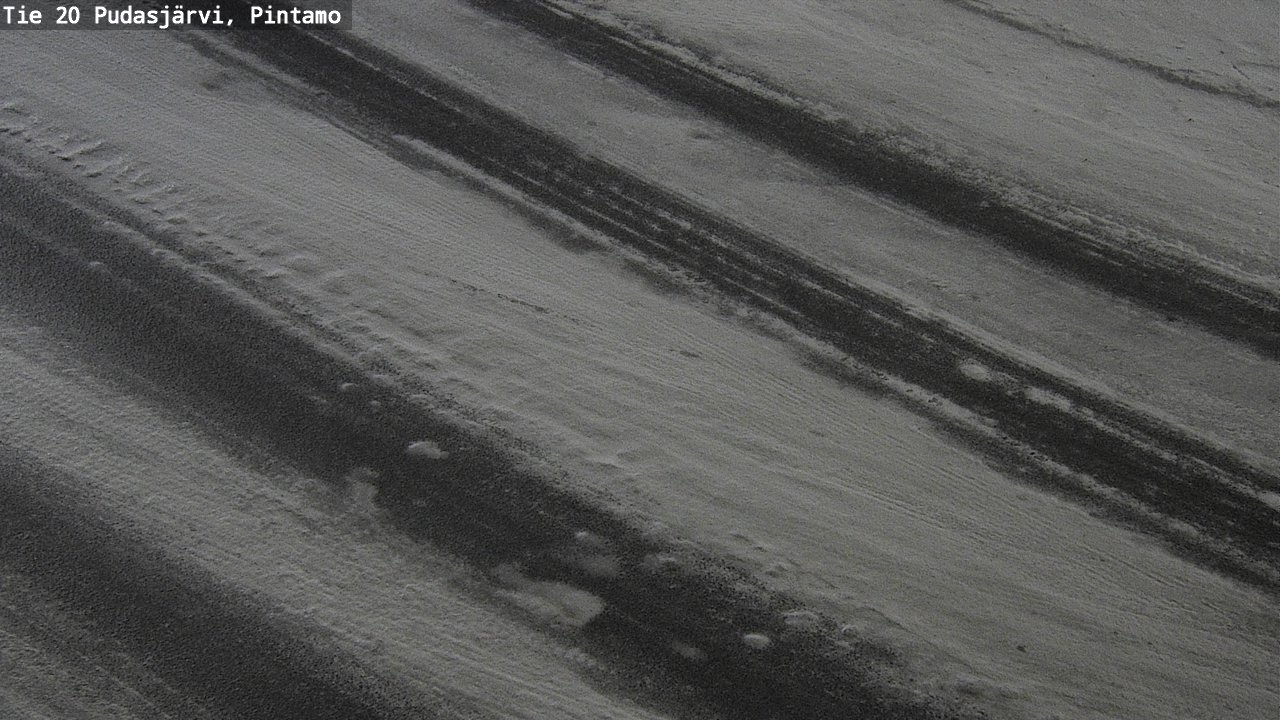 Weather Camera Image Road 20 Pudasjärvi, Pintamo, Pudasjärvi, Pohjois-Pohjanmaa