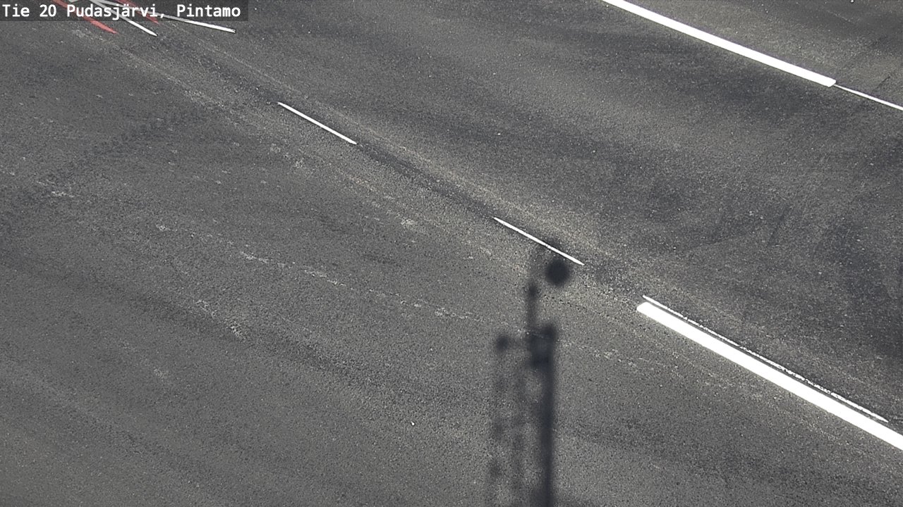 Weather Camera Image Väg 20 Pudasjärvi, Pintamo, Pudasjärvi, Pohjois-Pohjanmaa