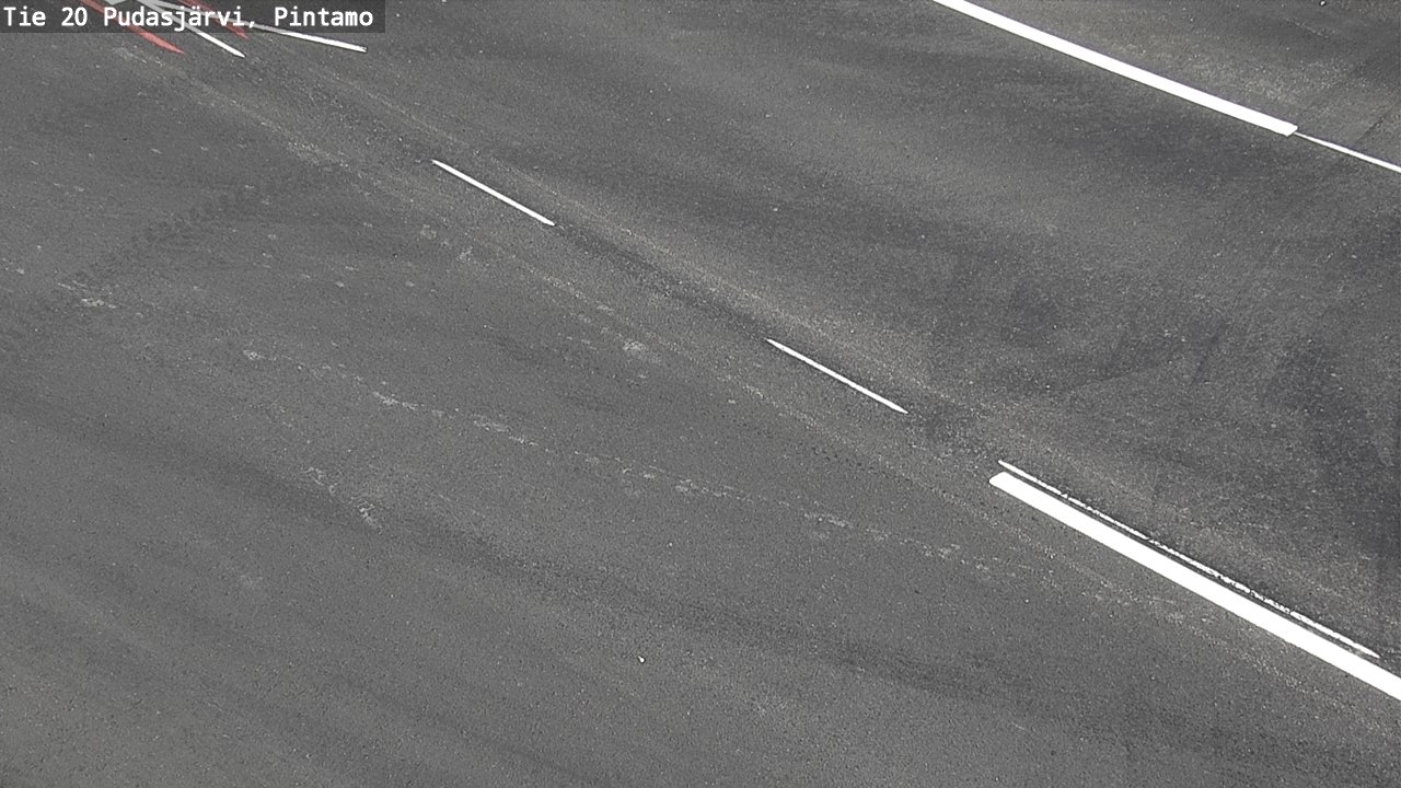Weather Camera Image Road 20 Pudasjärvi, Pintamo, Pudasjärvi, Pohjois-Pohjanmaa