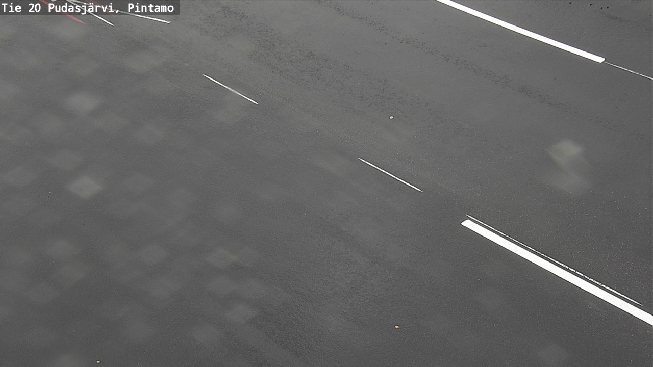 Weather Camera Image Road 20 Pudasjärvi, Pintamo, Pudasjärvi, Pohjois-Pohjanmaa