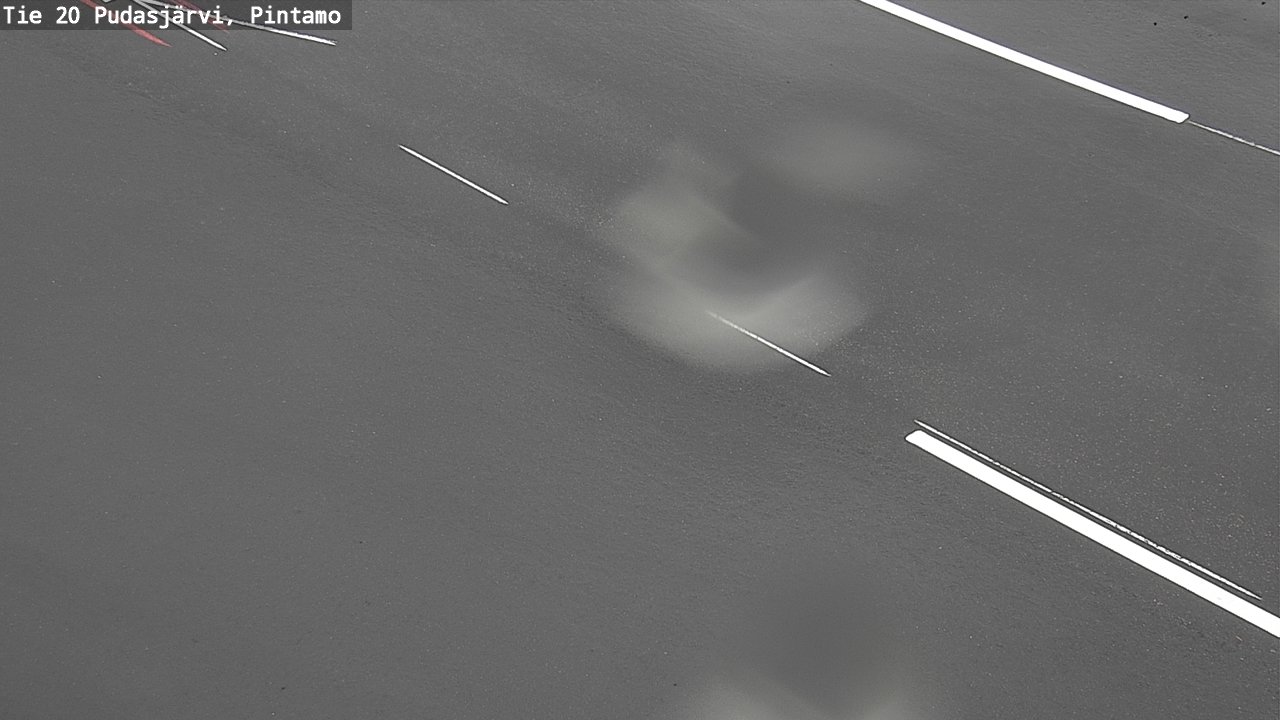 Weather Camera Image Road 20 Pudasjärvi, Pintamo, Pudasjärvi, Pohjois-Pohjanmaa
