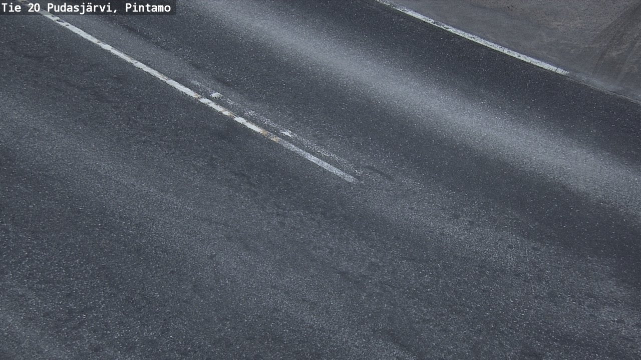 Weather Camera Image Road 20 Pudasjärvi, Pintamo, Pudasjärvi, Pohjois-Pohjanmaa