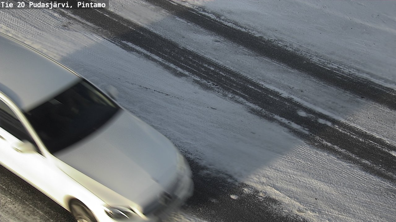 Weather Camera Image Road 20 Pudasjärvi, Pintamo, Pudasjärvi, Pohjois-Pohjanmaa