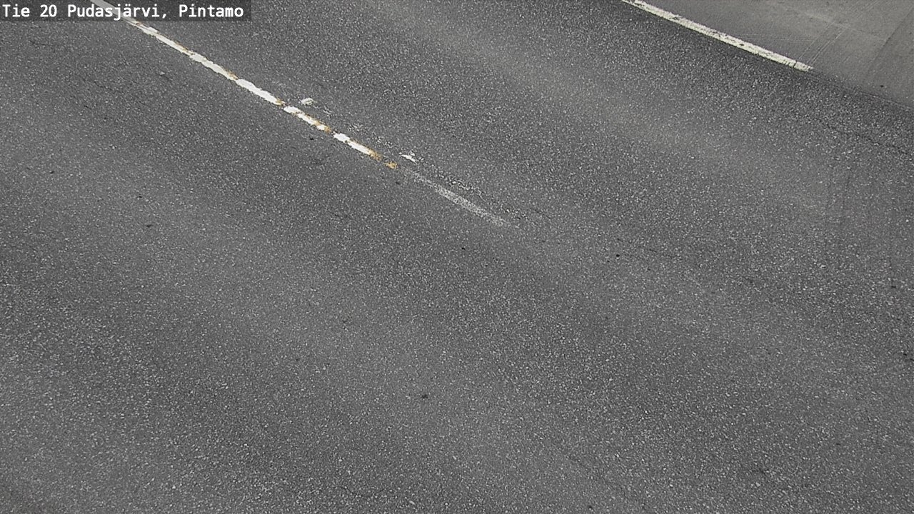 Weather Camera Image Road 20 Pudasjärvi, Pintamo, Pudasjärvi, Pohjois-Pohjanmaa