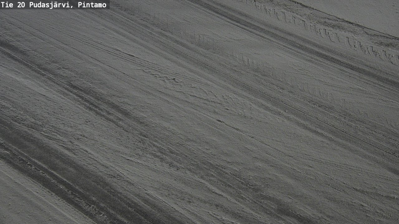 Weather Camera Image Väg 20 Pudasjärvi, Pintamo, Pudasjärvi, Pohjois-Pohjanmaa