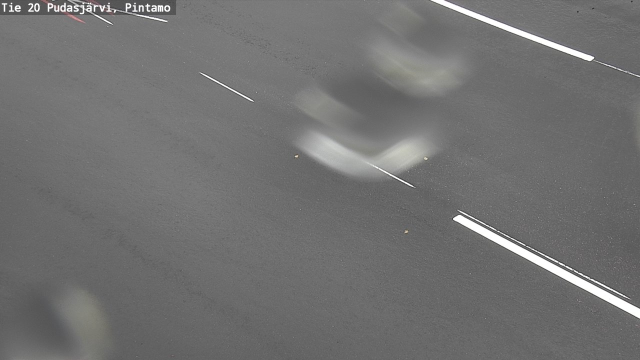 Weather Camera Image Road 20 Pudasjärvi, Pintamo, Pudasjärvi, Pohjois-Pohjanmaa