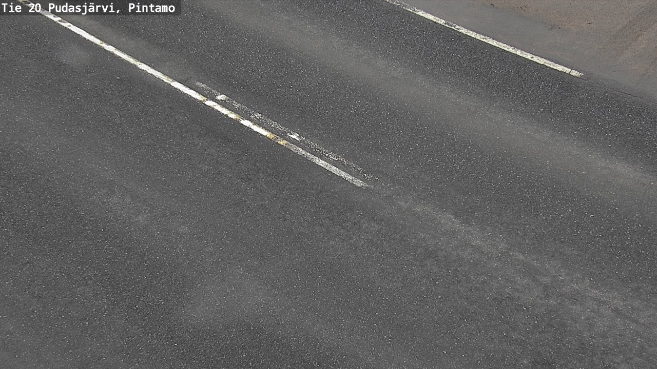 Weather Camera Image Väg 20 Pudasjärvi, Pintamo, Pudasjärvi, Pohjois-Pohjanmaa