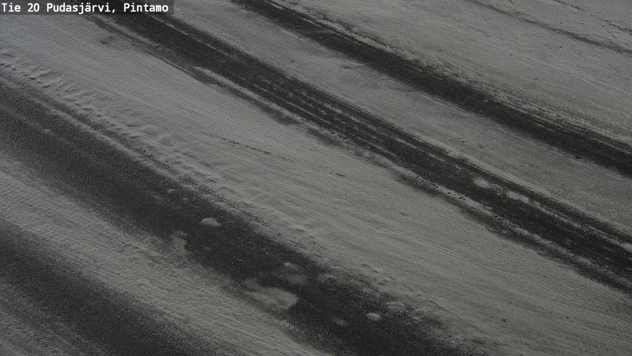 Weather Camera Image Road 20 Pudasjärvi, Pintamo, Pudasjärvi, Pohjois-Pohjanmaa