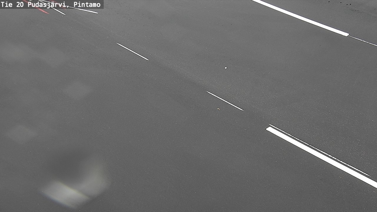 Weather Camera Image Väg 20 Pudasjärvi, Pintamo, Pudasjärvi, Pohjois-Pohjanmaa