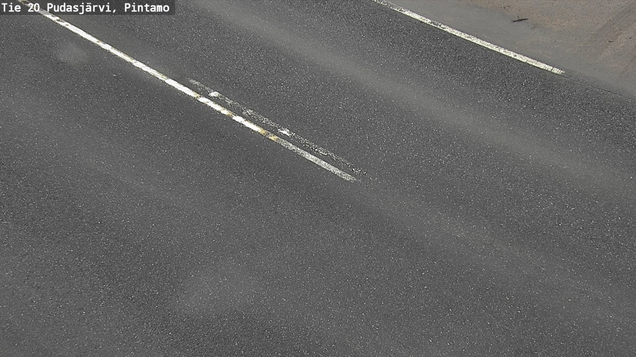 Weather Camera Image Väg 20 Pudasjärvi, Pintamo, Pudasjärvi, Pohjois-Pohjanmaa