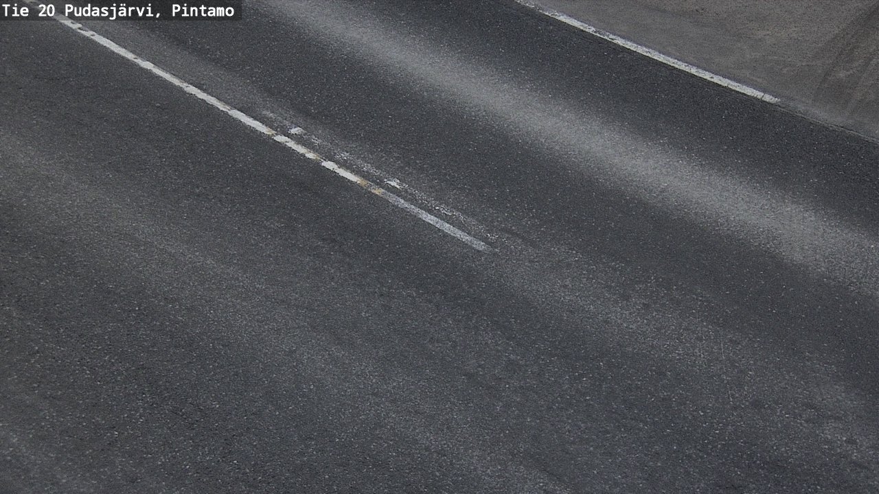 Weather Camera Image Road 20 Pudasjärvi, Pintamo, Pudasjärvi, Pohjois-Pohjanmaa