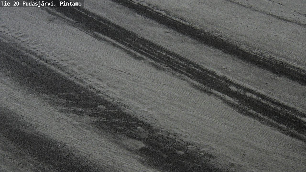 Weather Camera Image Road 20 Pudasjärvi, Pintamo, Pudasjärvi, Pohjois-Pohjanmaa