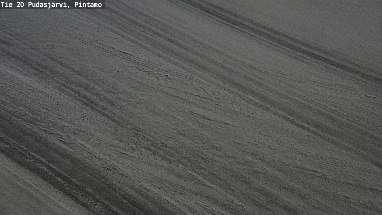 Weather Camera Image Väg 20 Pudasjärvi, Pintamo, Pudasjärvi, Pohjois-Pohjanmaa