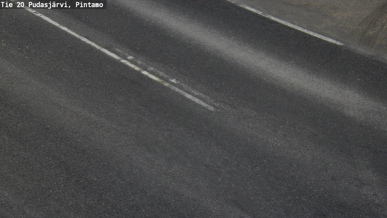 Weather Camera Image Road 20 Pudasjärvi, Pintamo, Pudasjärvi, Pohjois-Pohjanmaa