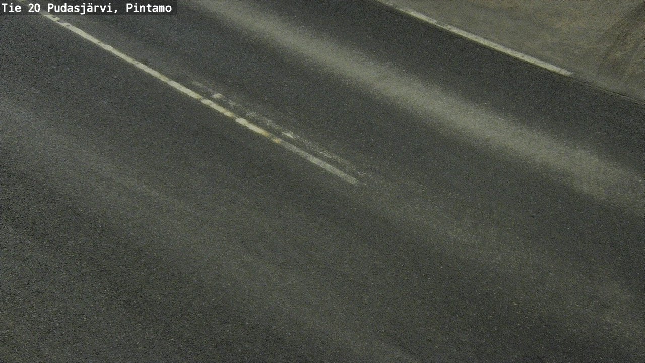 Weather Camera Image Road 20 Pudasjärvi, Pintamo, Pudasjärvi, Pohjois-Pohjanmaa