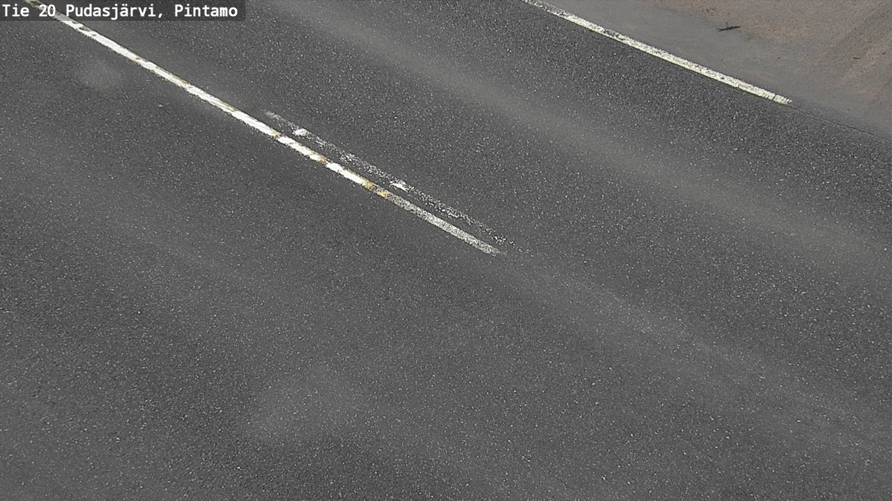 Weather Camera Image Väg 20 Pudasjärvi, Pintamo, Pudasjärvi, Pohjois-Pohjanmaa
