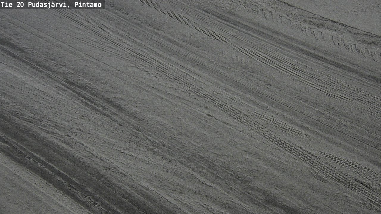 Weather Camera Image Väg 20 Pudasjärvi, Pintamo, Pudasjärvi, Pohjois-Pohjanmaa