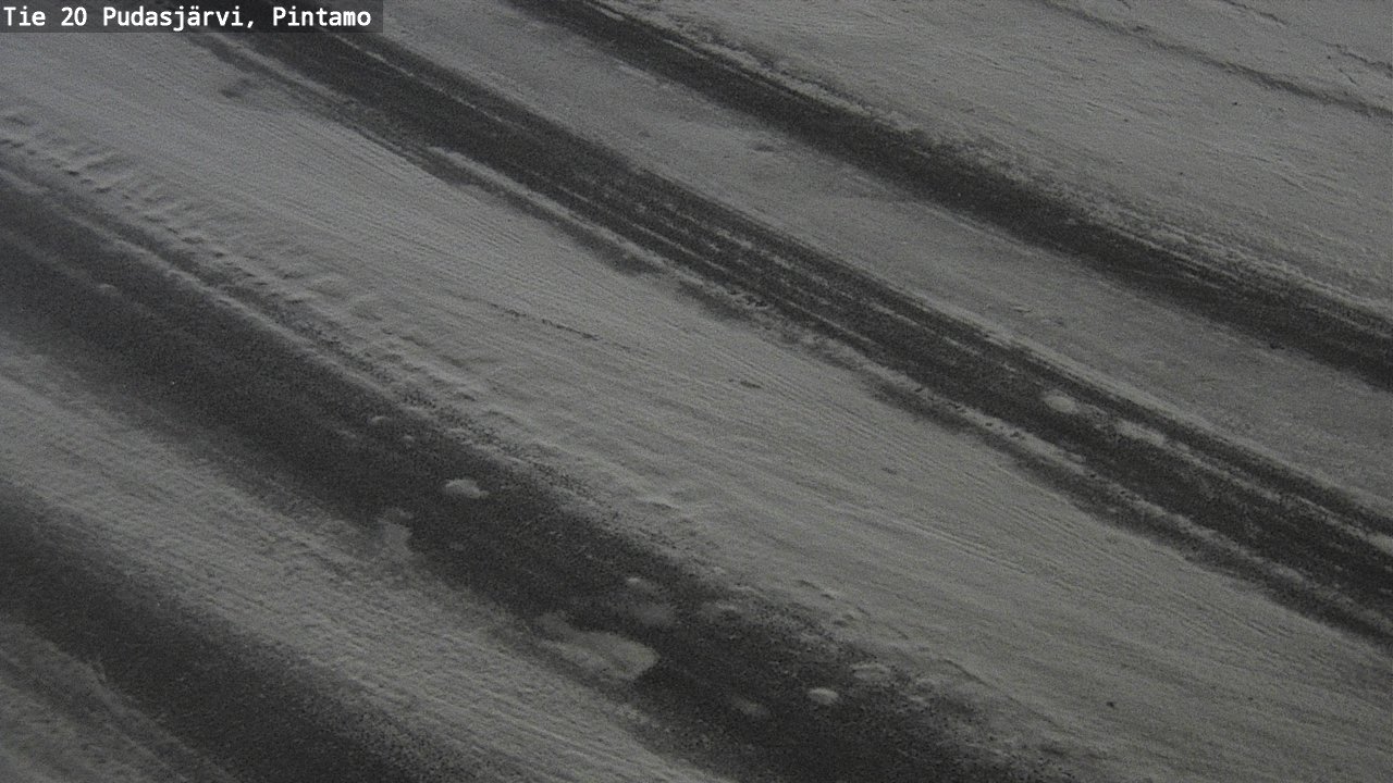 Weather Camera Image Road 20 Pudasjärvi, Pintamo, Pudasjärvi, Pohjois-Pohjanmaa