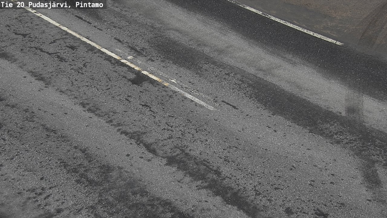 Weather Camera Image Väg 20 Pudasjärvi, Pintamo, Pudasjärvi, Pohjois-Pohjanmaa