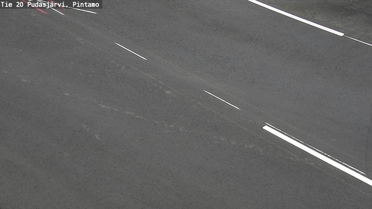 Weather Camera Image Väg 20 Pudasjärvi, Pintamo, Pudasjärvi, Pohjois-Pohjanmaa