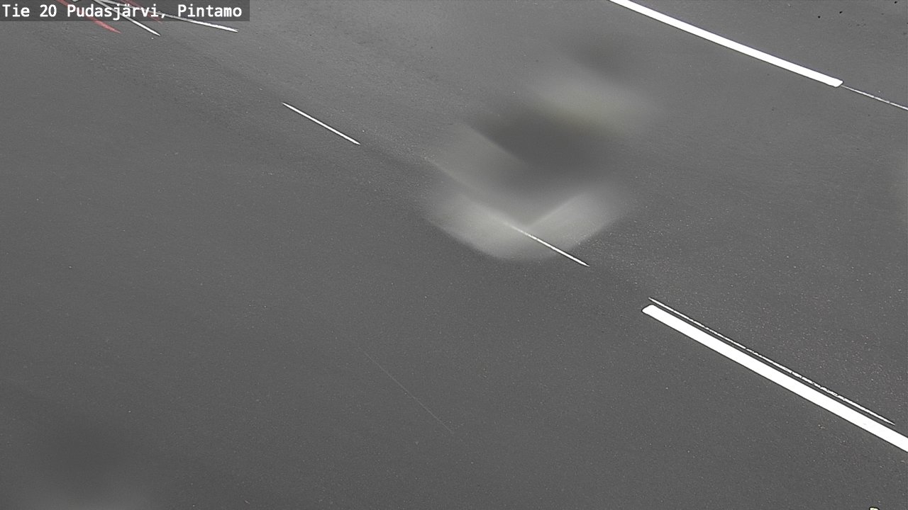 Weather Camera Image Road 20 Pudasjärvi, Pintamo, Pudasjärvi, Pohjois-Pohjanmaa