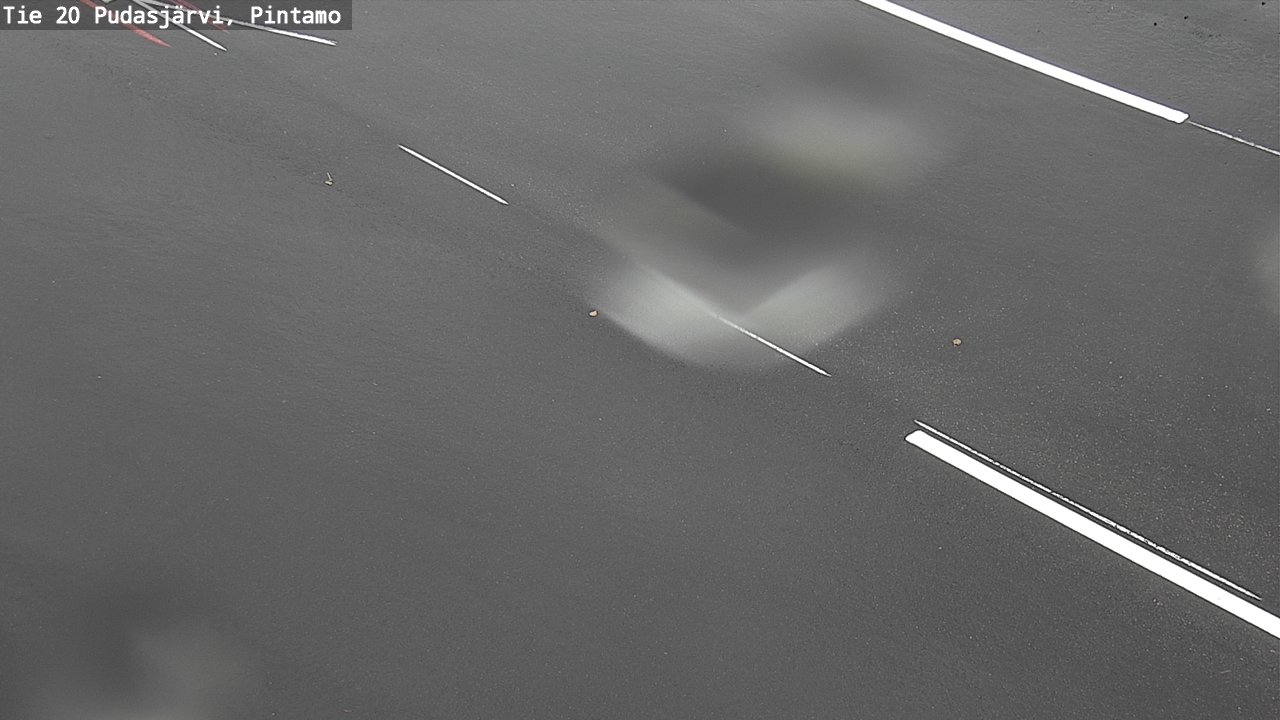 Weather Camera Image Road 20 Pudasjärvi, Pintamo, Pudasjärvi, Pohjois-Pohjanmaa