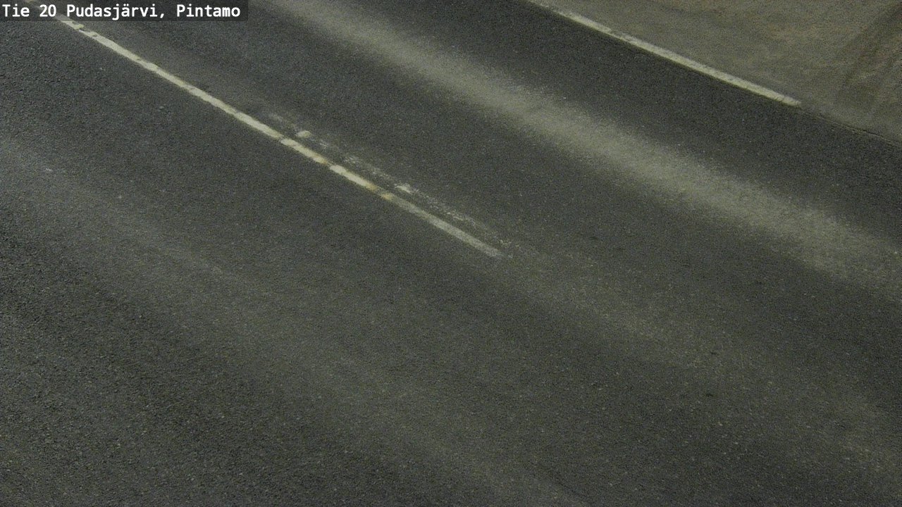 Weather Camera Image Road 20 Pudasjärvi, Pintamo, Pudasjärvi, Pohjois-Pohjanmaa