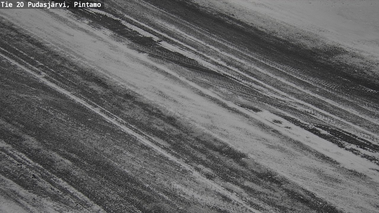 Weather Camera Image Väg 20 Pudasjärvi, Pintamo, Pudasjärvi, Pohjois-Pohjanmaa